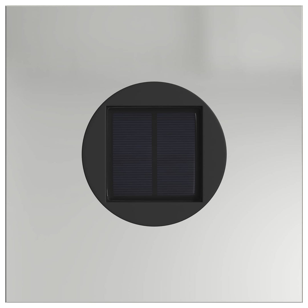 Solar LED sti lys 2 pcs Rusten Galvaniseret