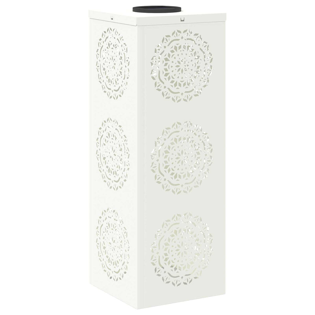 Solar LED sti lys 2 pcs Hvid Koldvalset Stål