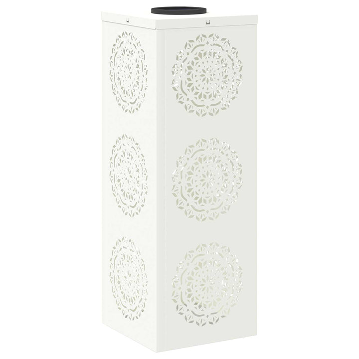 Solar LED sti lys 2 pcs Hvid Koldvalset Stål