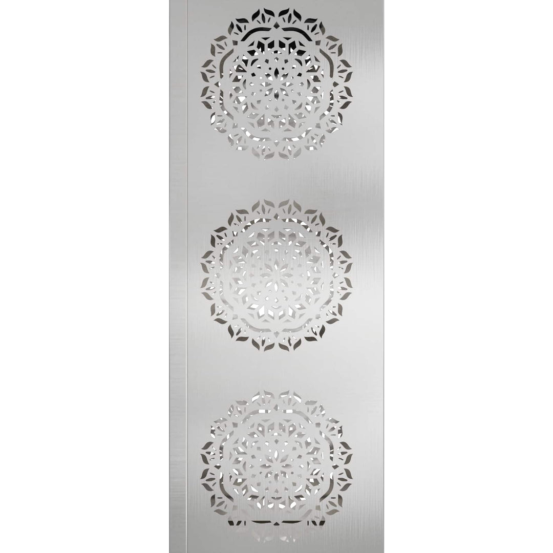 Solar LED sti lys 2 pcs Sølv Rustfrit stål
