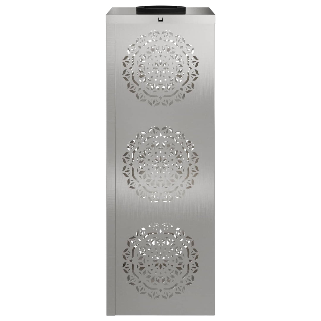 Solar LED sti lys 2 pcs Sølv Rustfrit stål