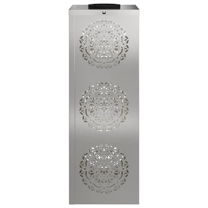 Solar LED sti lys 2 pcs Sølv Rustfrit stål
