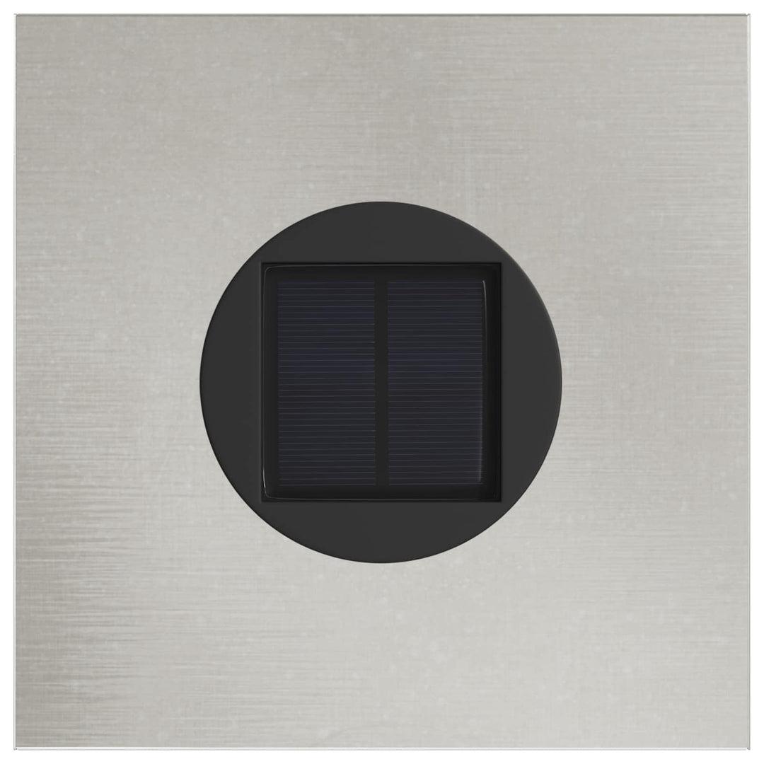 Solar LED sti lys 2 pcs Sølv Rustfrit stål