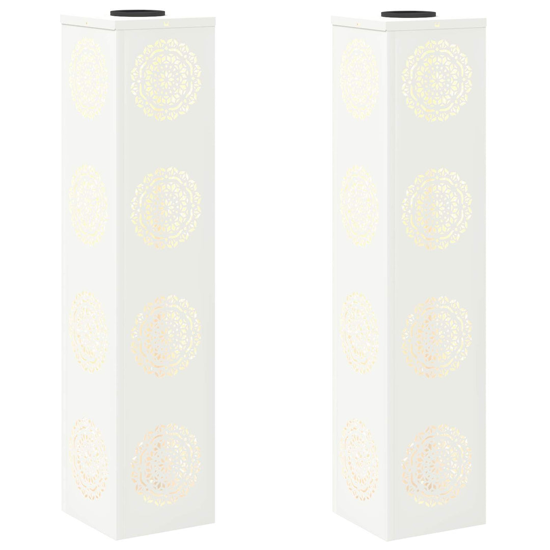 Solar LED sti lys 2 stk. Varm hvid 18 x 18 x 80 cm