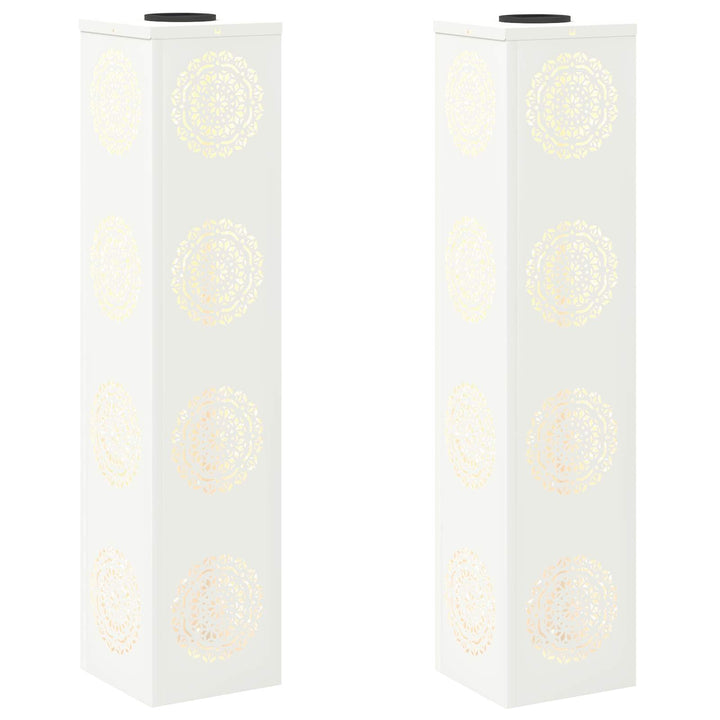 Solar LED sti lys 2 stk. Varm hvid 18 x 18 x 80 cm