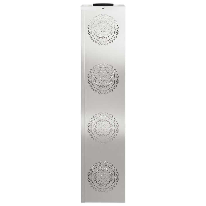 Solar LED sti lys 2 pcs Sølv Rustfrit stål