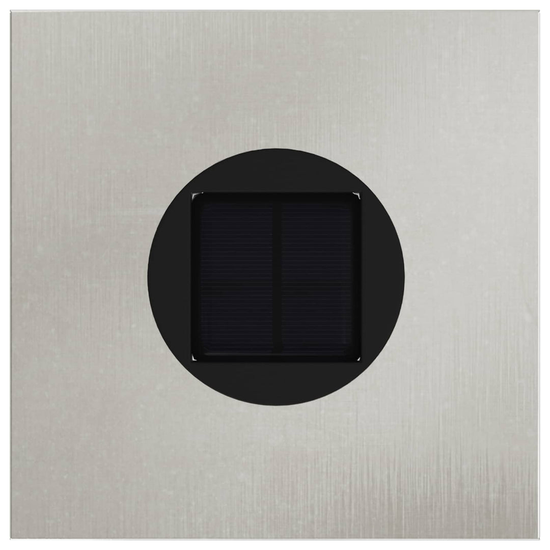 Solar LED sti lys 2 pcs Sølv Rustfrit stål