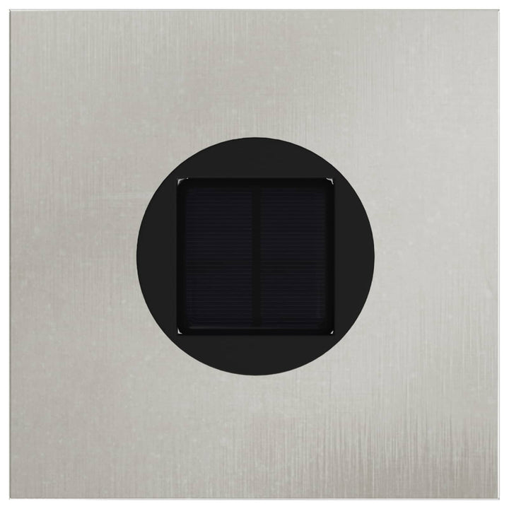 Solar LED sti lys 2 pcs Sølv Rustfrit stål