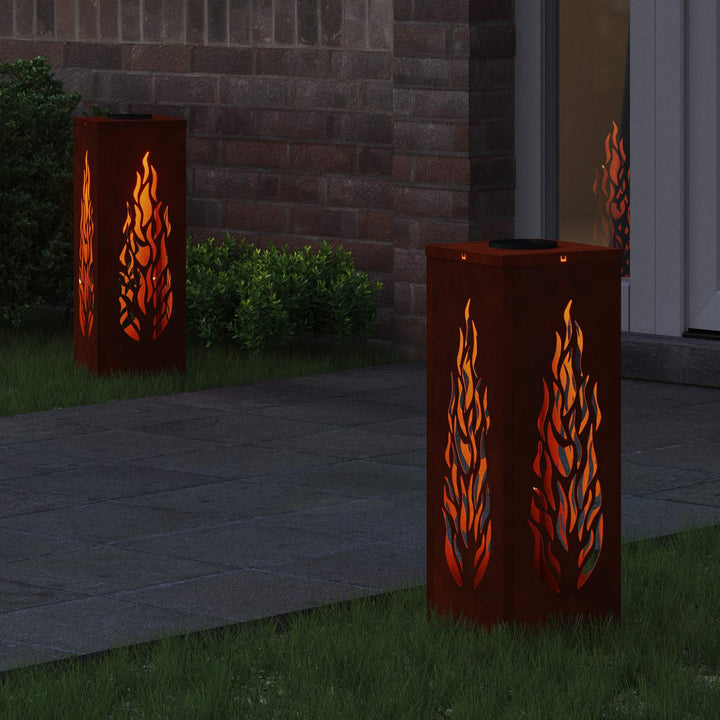 Solar LED sti lys 2 stk. Varm hvid 18 x 18 x 50 cm