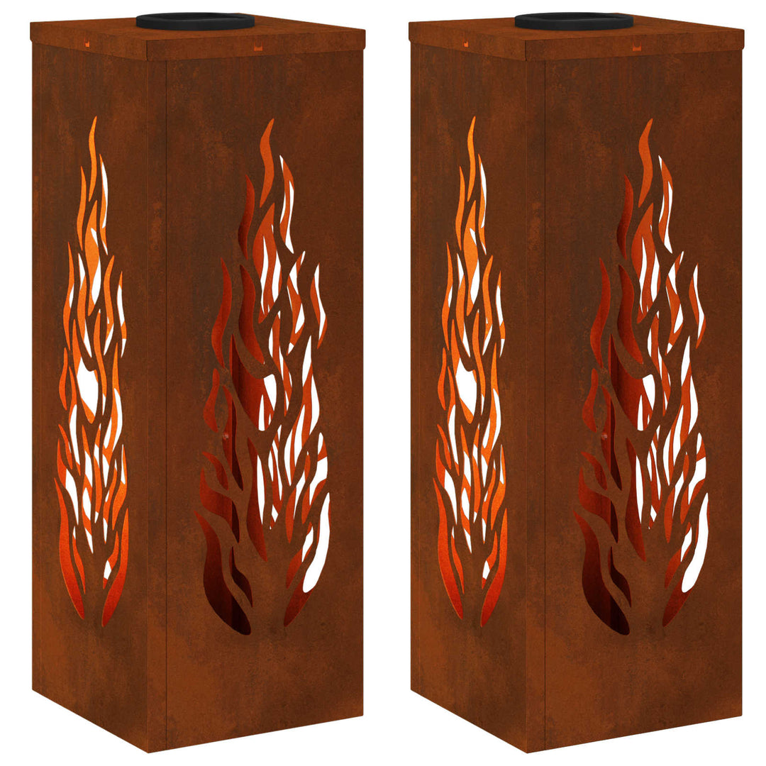 Solar LED sti lys 2 stk. Varm hvid 18 x 18 x 50 cm
