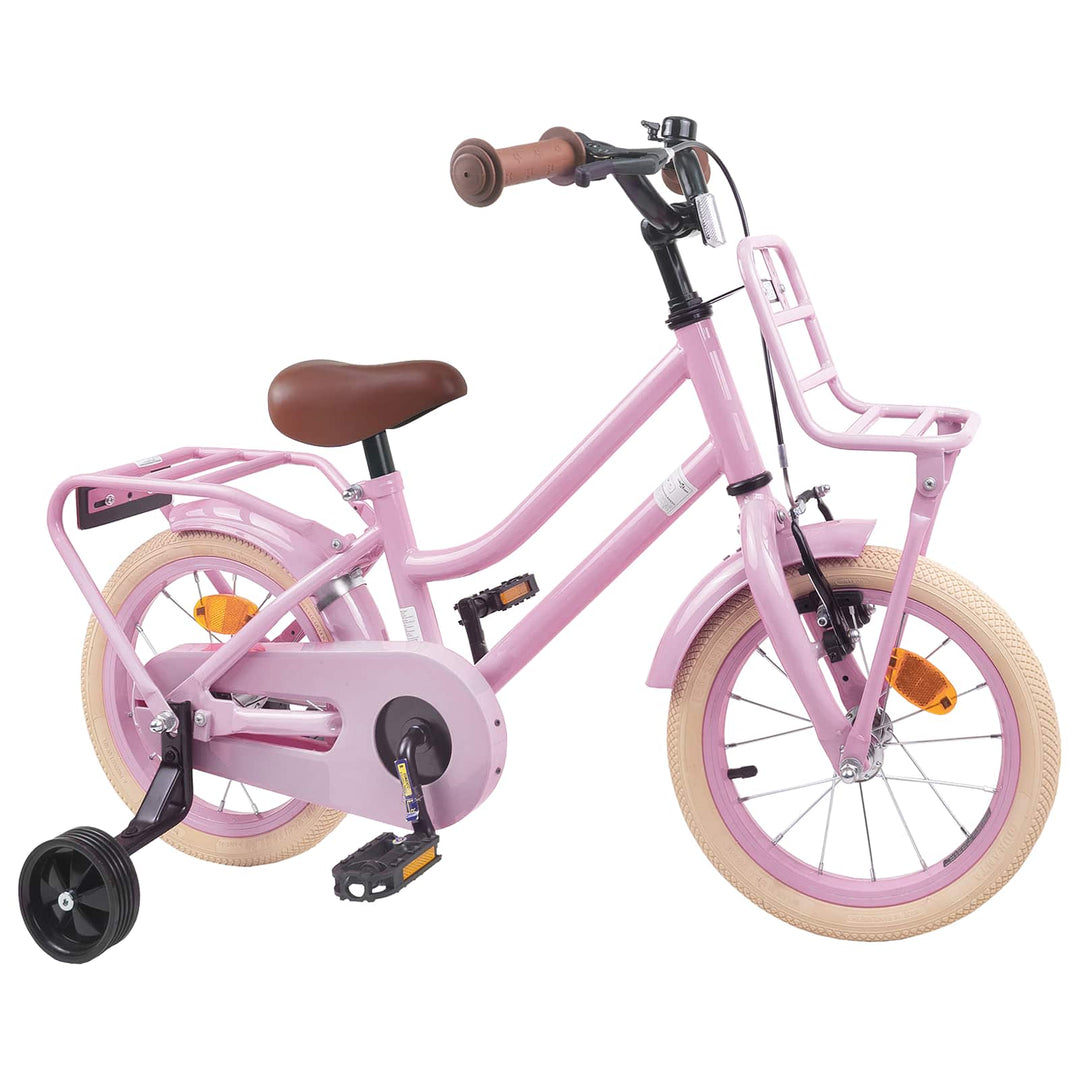 Børnecykel 14 tommer anbefalet til 3-5 år gammel Lys pink