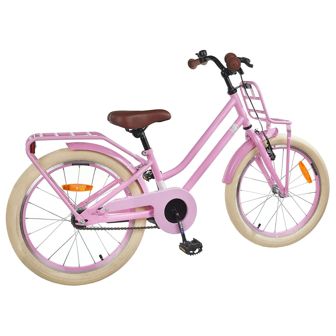Børnecykel 18 tommer til 5-7 år gammel Lys pink