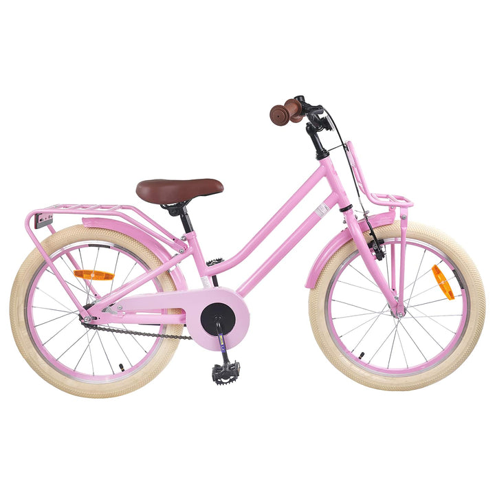 Børnecykel 18 tommer til 5-7 år gammel Lys pink