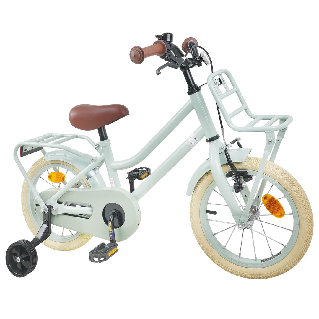Børnecykel 16 tommer til 4-6 år gamle Lys grøn