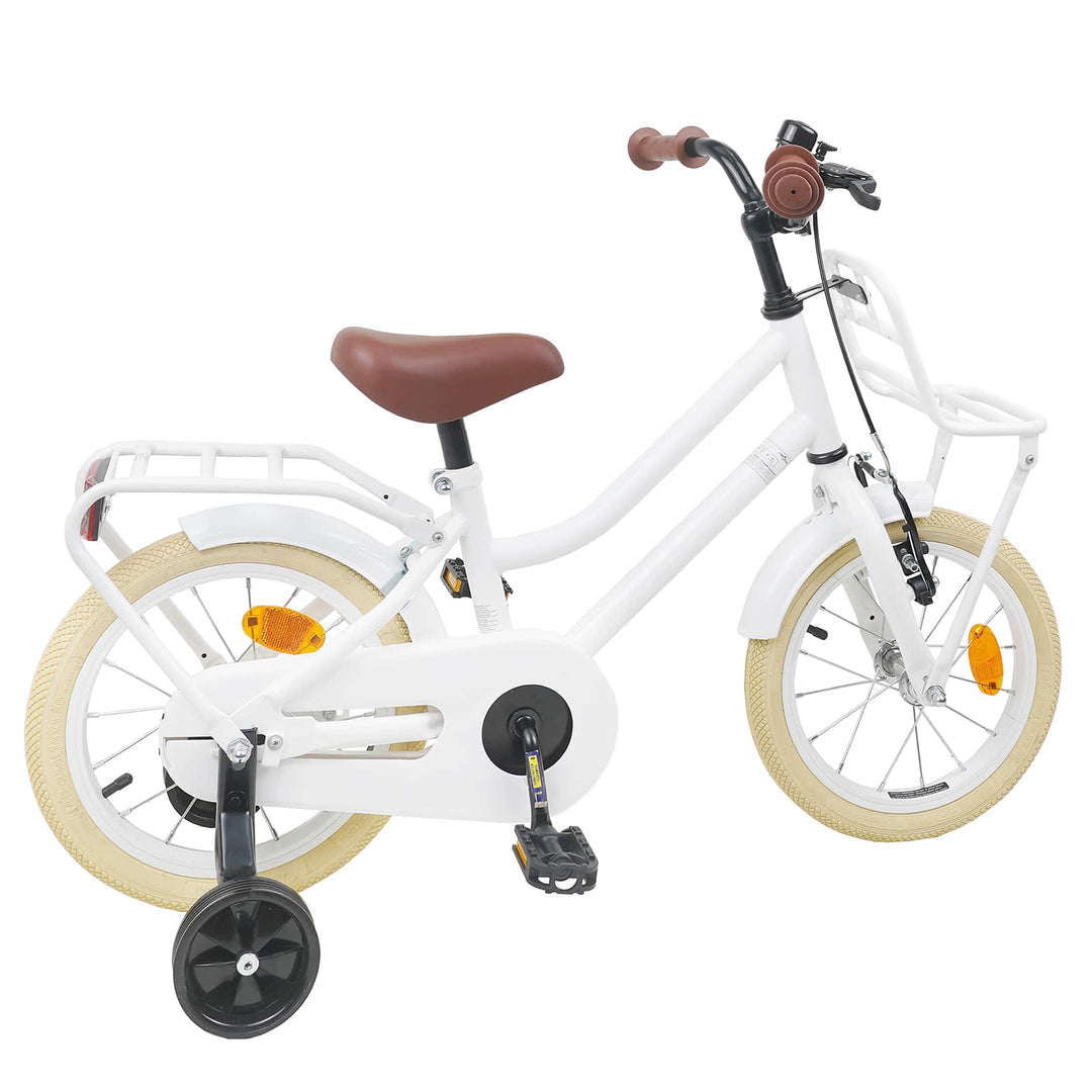 Børnecykel 16 tommer til 4-6 år gamle Hvid