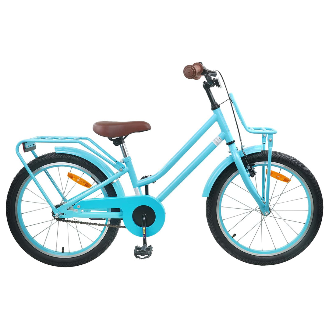 Børnecykel 18 tommer til 5-7 år gammel Lyseblå