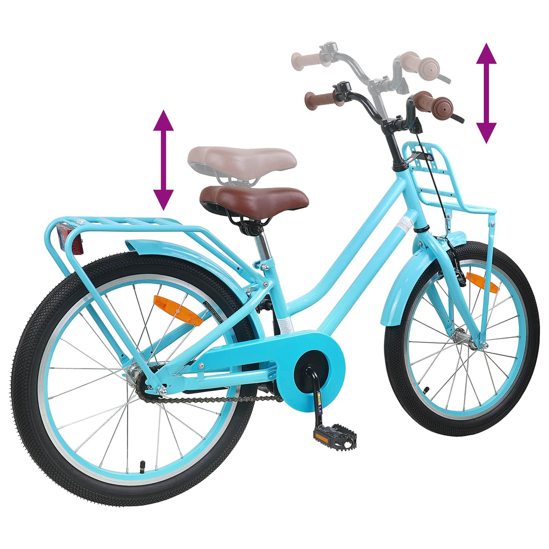 Børnecykel 20 tommer til børn i alderen 6-11 år Lyseblå