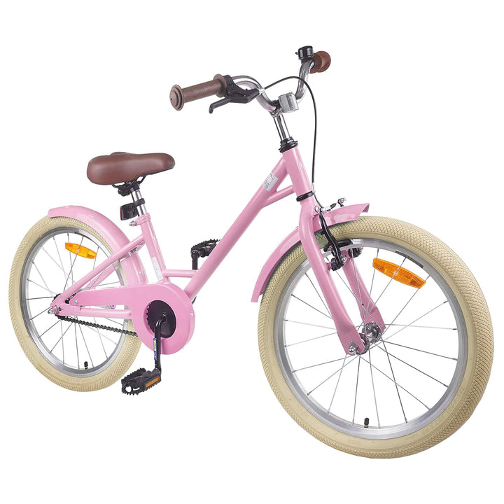 Børnecykel 18 tommer til 5-7 år gammel Lys pink