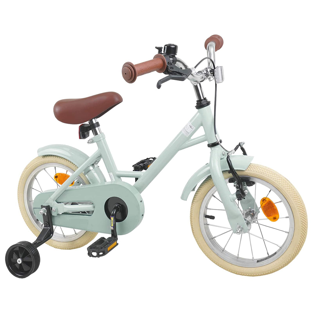 Børnecykel 16 tommer til 4-6 år gamle Lys grøn