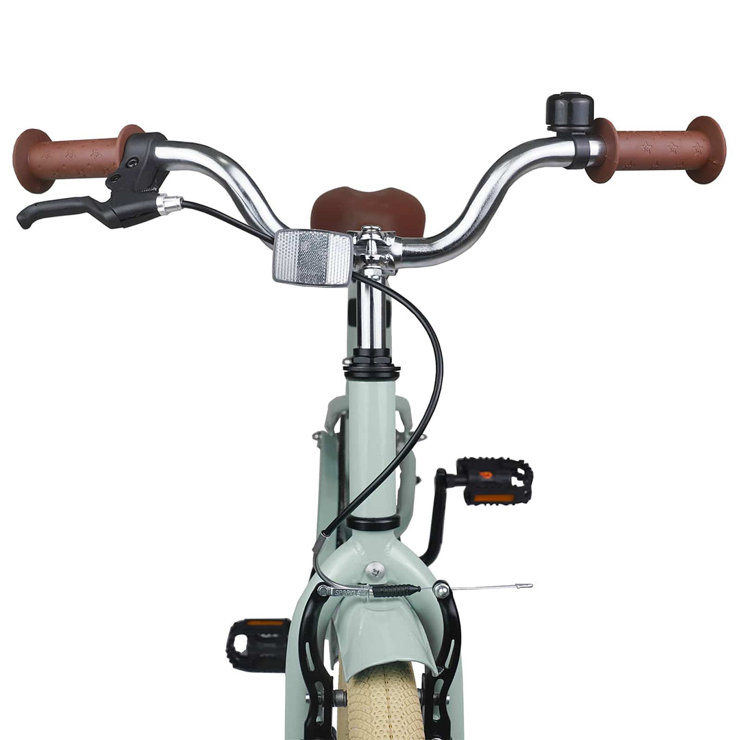 Børnecykel 20 tommer til børn i alderen 6-11 år Lys grøn