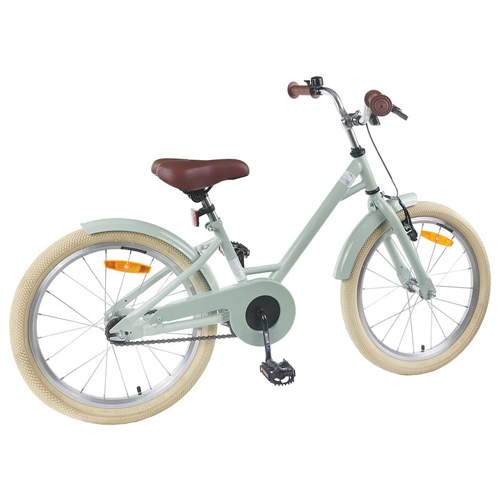 Børnecykel 20 tommer til børn i alderen 6-11 år Lys grøn