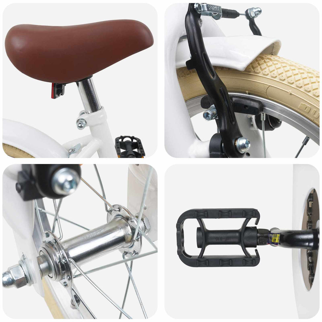 Børnecykel 12 tommer til 2-4 år gamle Hvid
