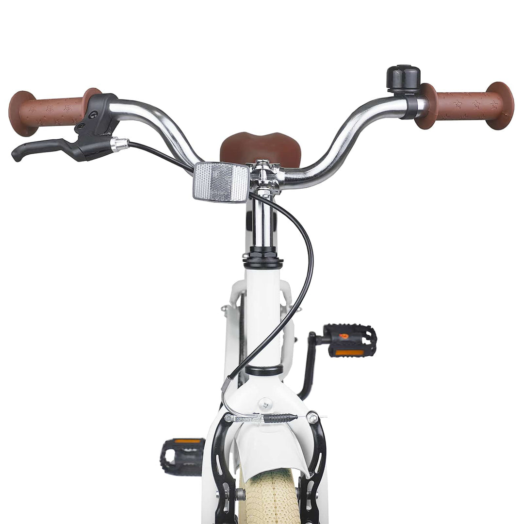 Børnecykel 20 tommer til børn i alderen 6-11 år Hvid