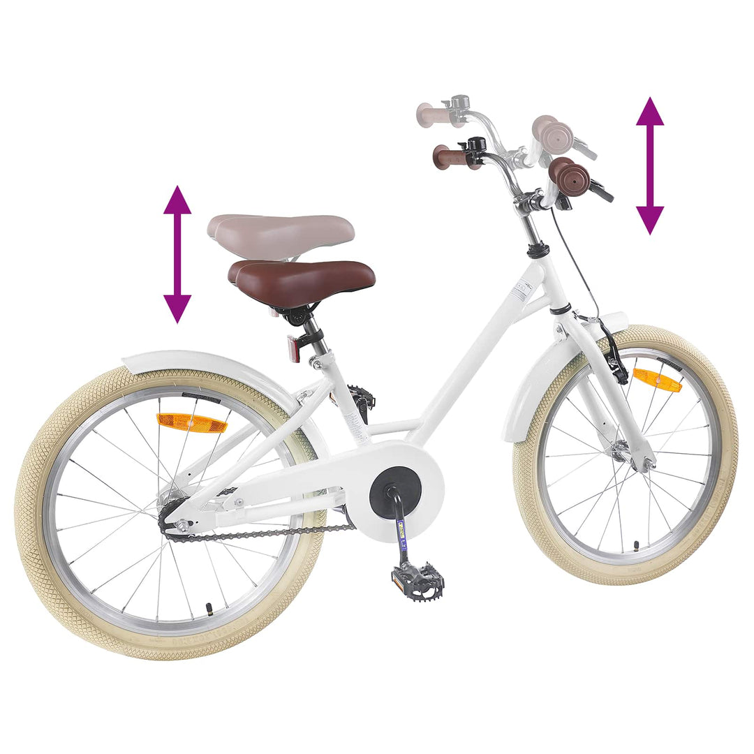 Børnecykel 22 tommer til 7-12 år gammel Hvid
