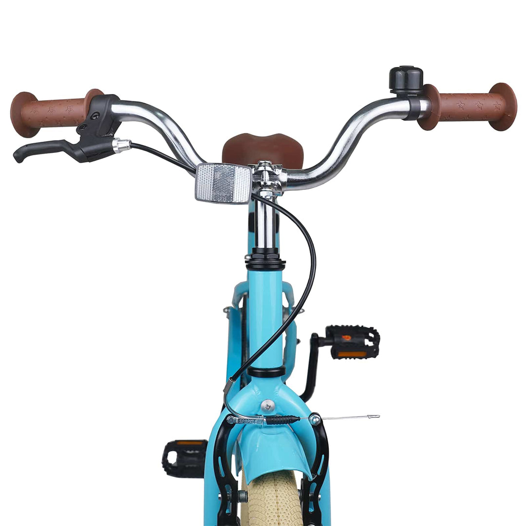 Børnecykel 18 tommer til 5-7 år gammel Lyseblå