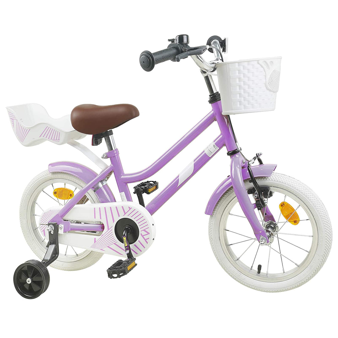Børnecykel 12 tommer til 2-4 år gamle Lilla