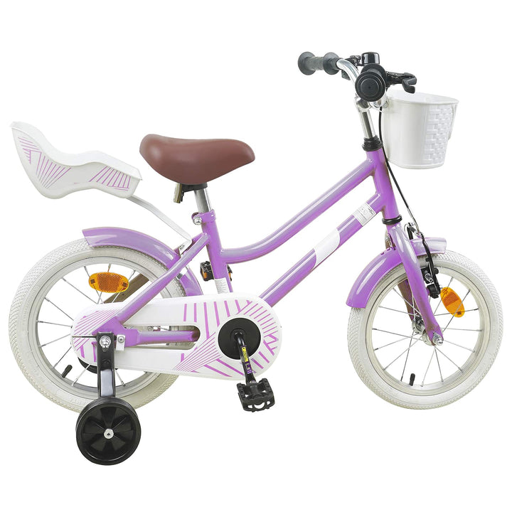 Børnecykel 16 tommer til 4-6 år gamle Lilla