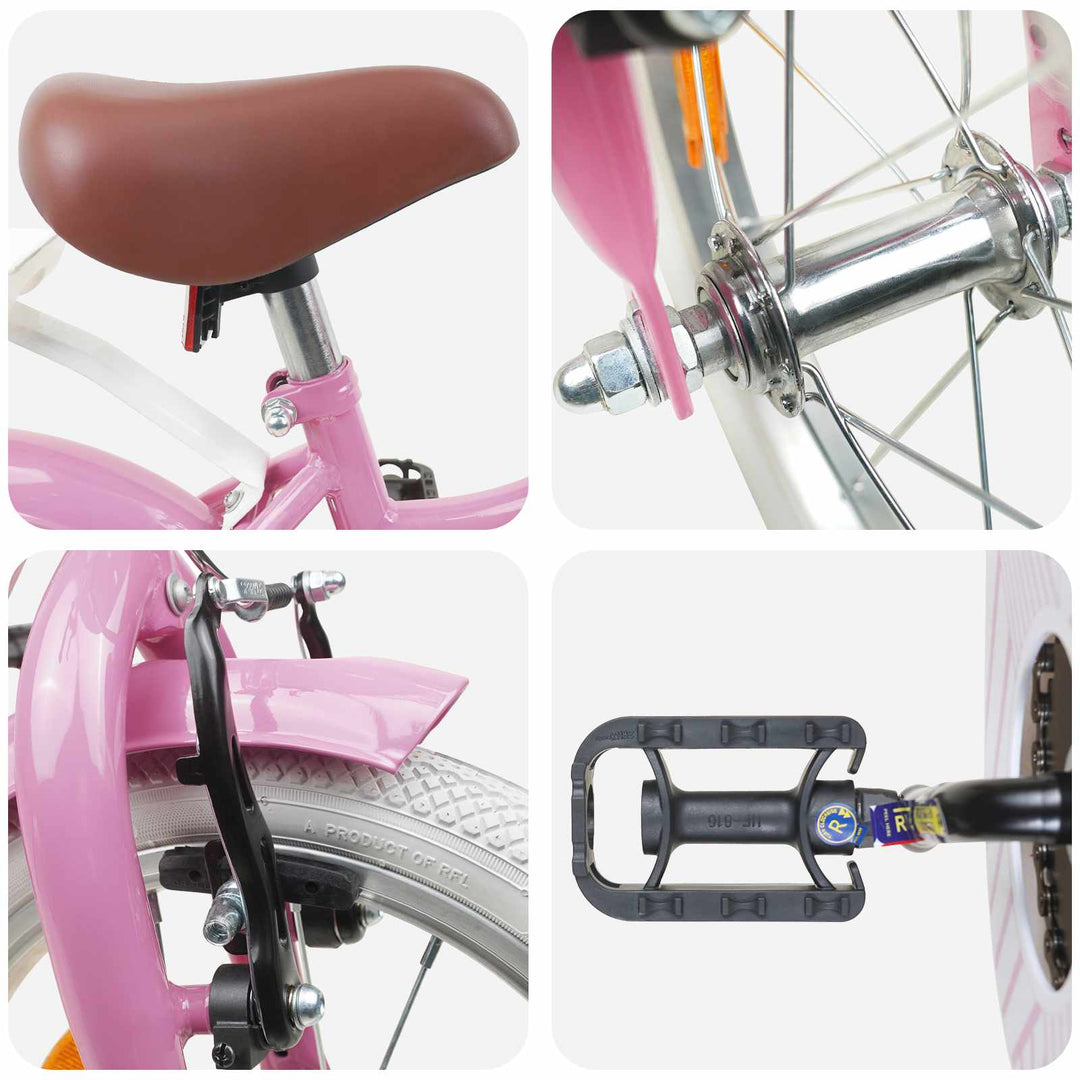 Børnecykel 14 tommer anbefalet til 3-5 år gammel Lys pink