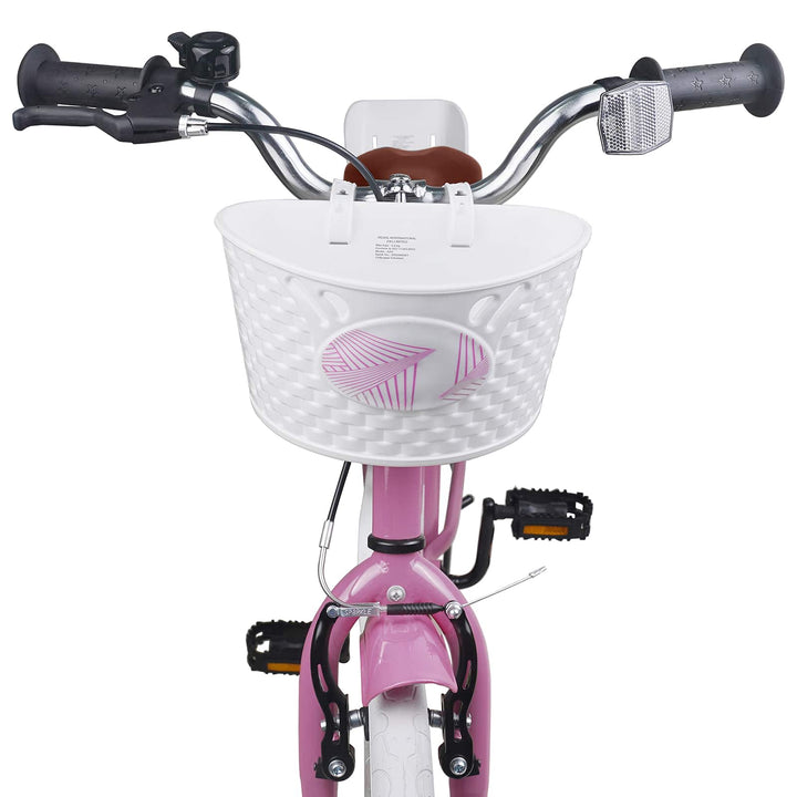 Børnecykel 18 tommer til 5-7 år gammel Lys pink