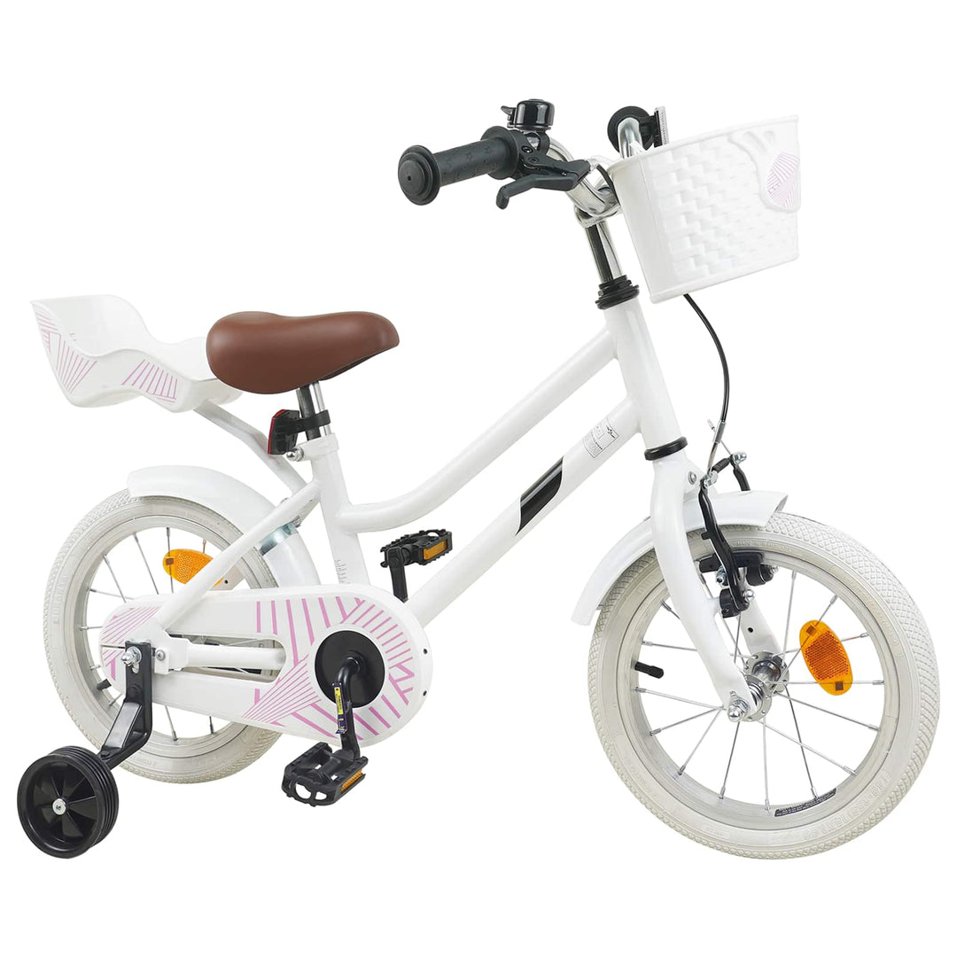 Børnecykel 16 tommer til 4-6 år gamle Hvid