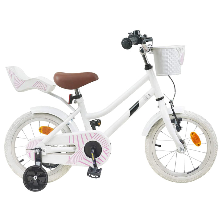 Børnecykel 16 tommer til 4-6 år gamle Hvid