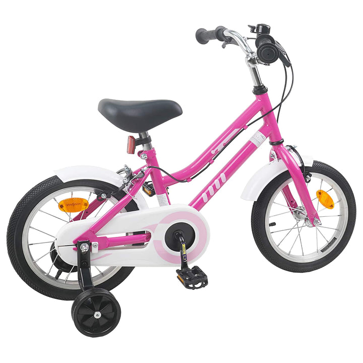 Børnecykel 16 tommer til 4-6 år gamle Pink Hvid