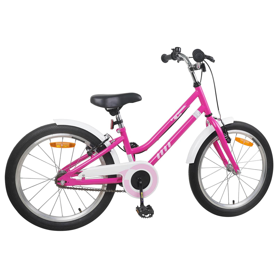 Børnecykel 22 tommer til 7-12 år gammel Pink Hvid