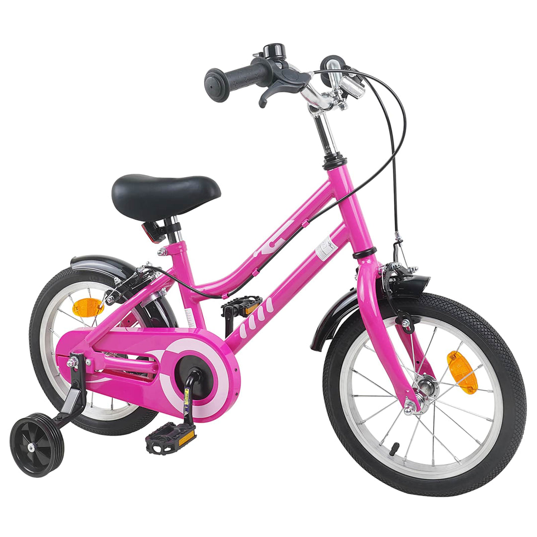 Børnecykel 12 tommer til 2-4 år gamle Pink Sort