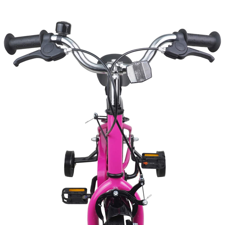 Børnecykel 16 tommer til 4-6 år gamle Pink Sort