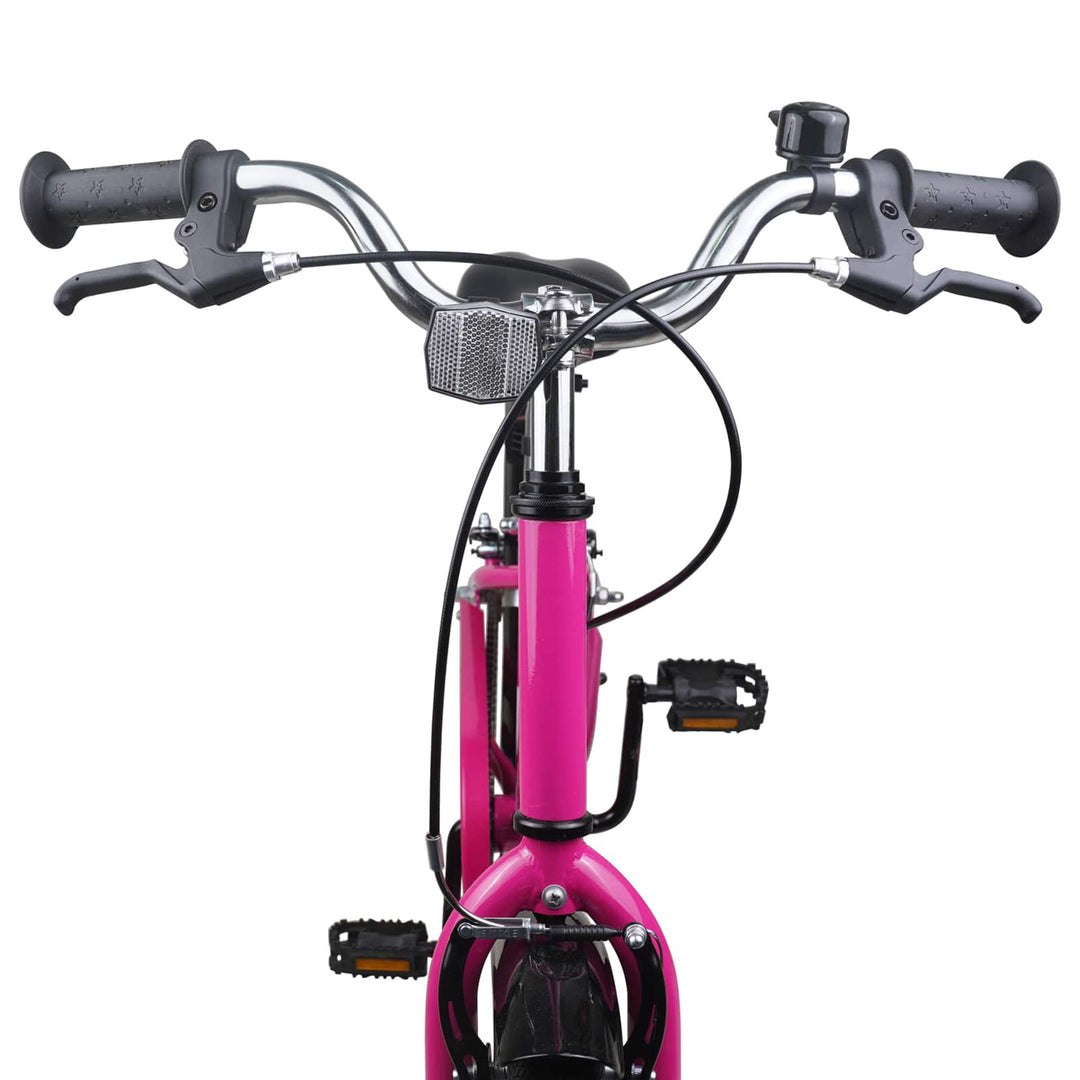 Børnecykel 22 tommer til 7-12 år gammel Pink Sort