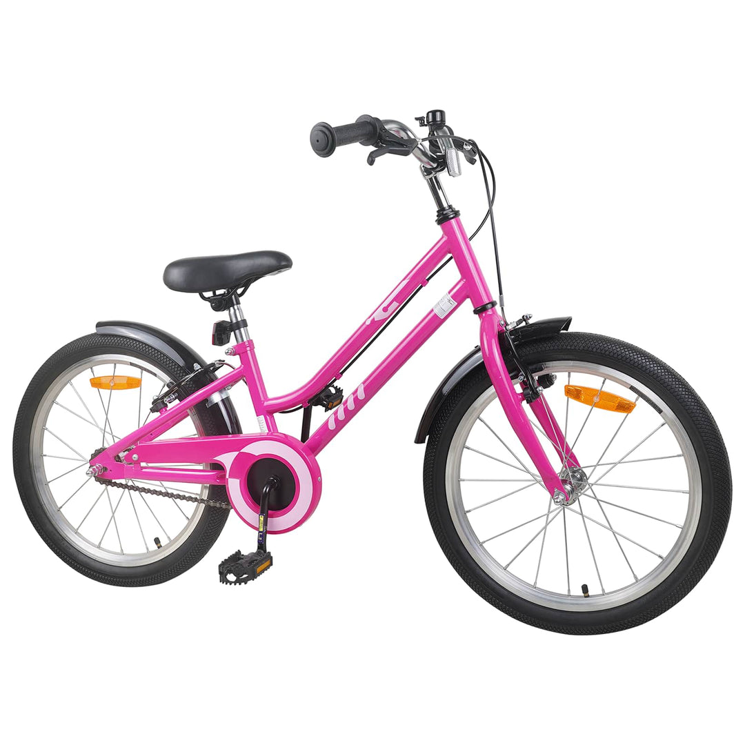 Børnecykel 22 tommer til 7-12 år gammel Pink Sort