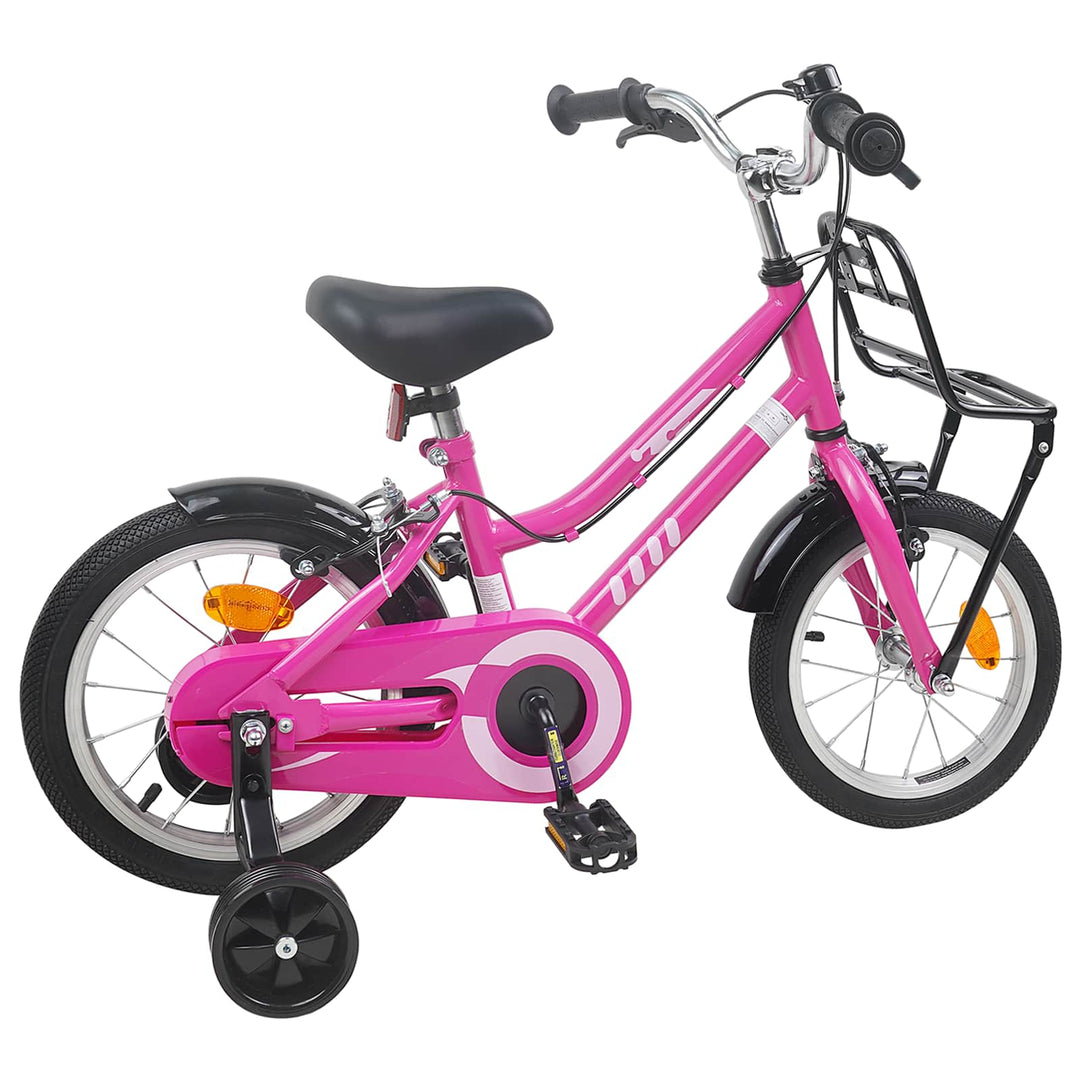 Børnecykel 12 tommer til 2-4 år gamle Pink og Sort