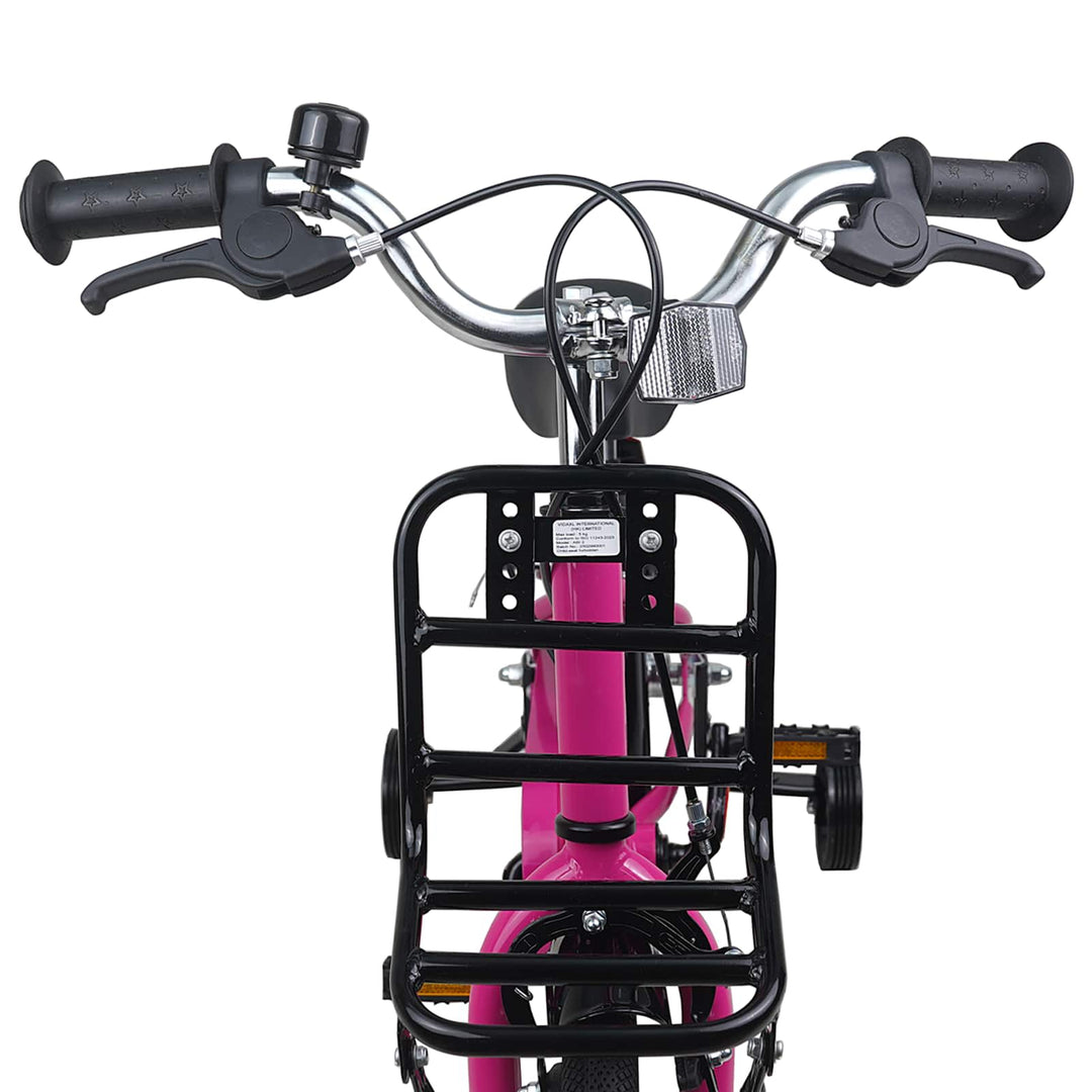 Børnecykel 16 tommer til 4-6 år gamle Pink og Sort