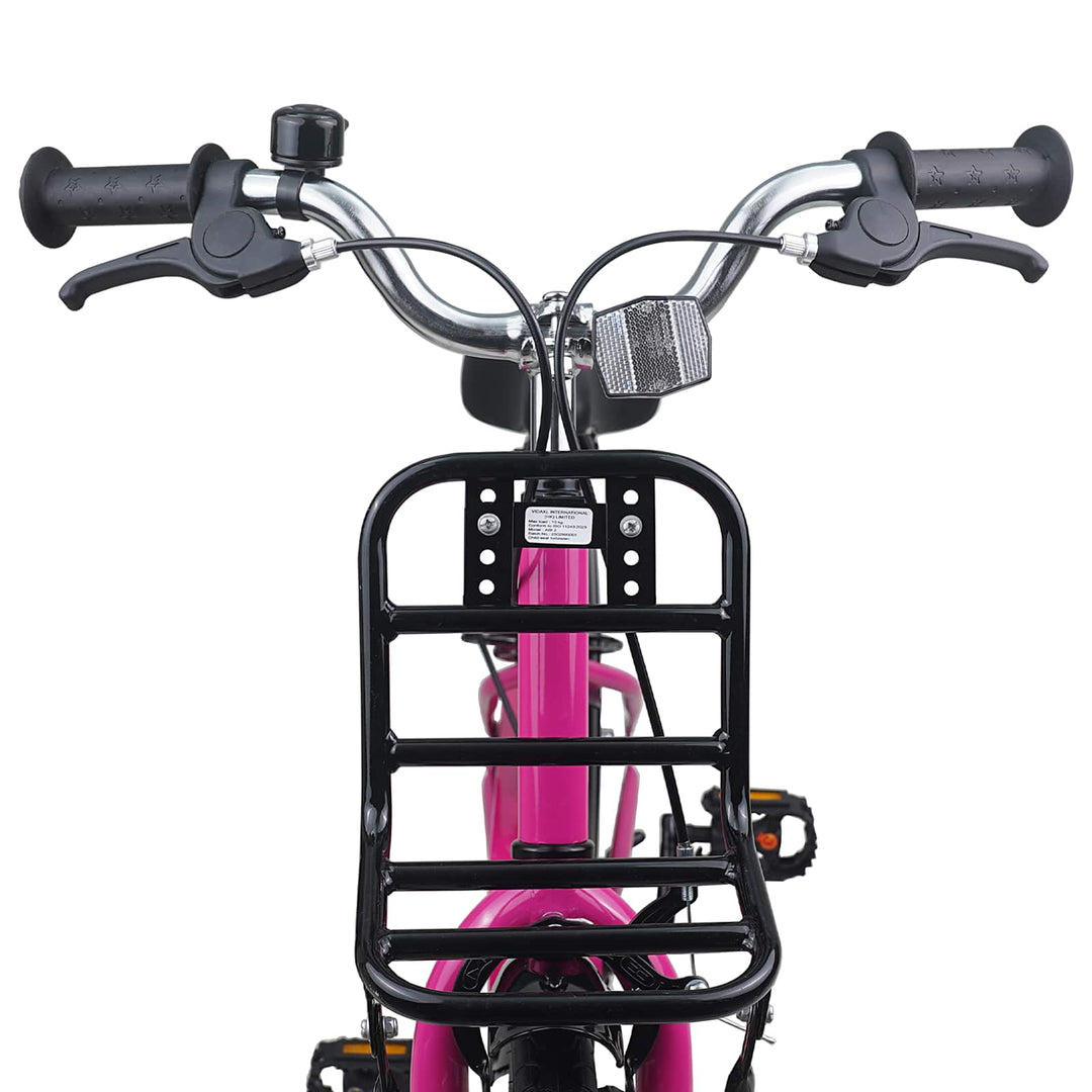 Børnecykel 18 tommer til 5-7 år gammel Pink og Sort