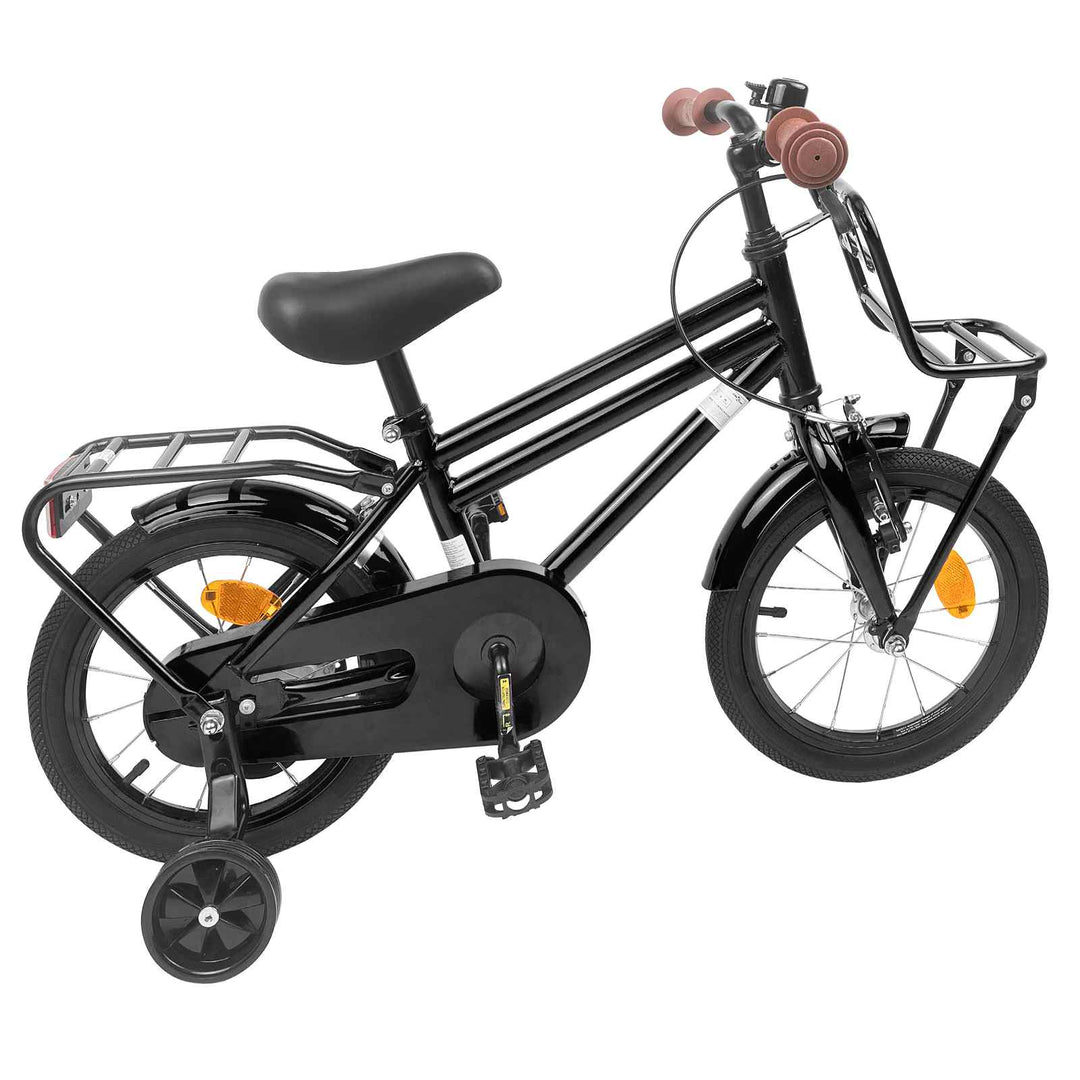 Børnecykel 16 tommer til 4-6 år gamle Sort