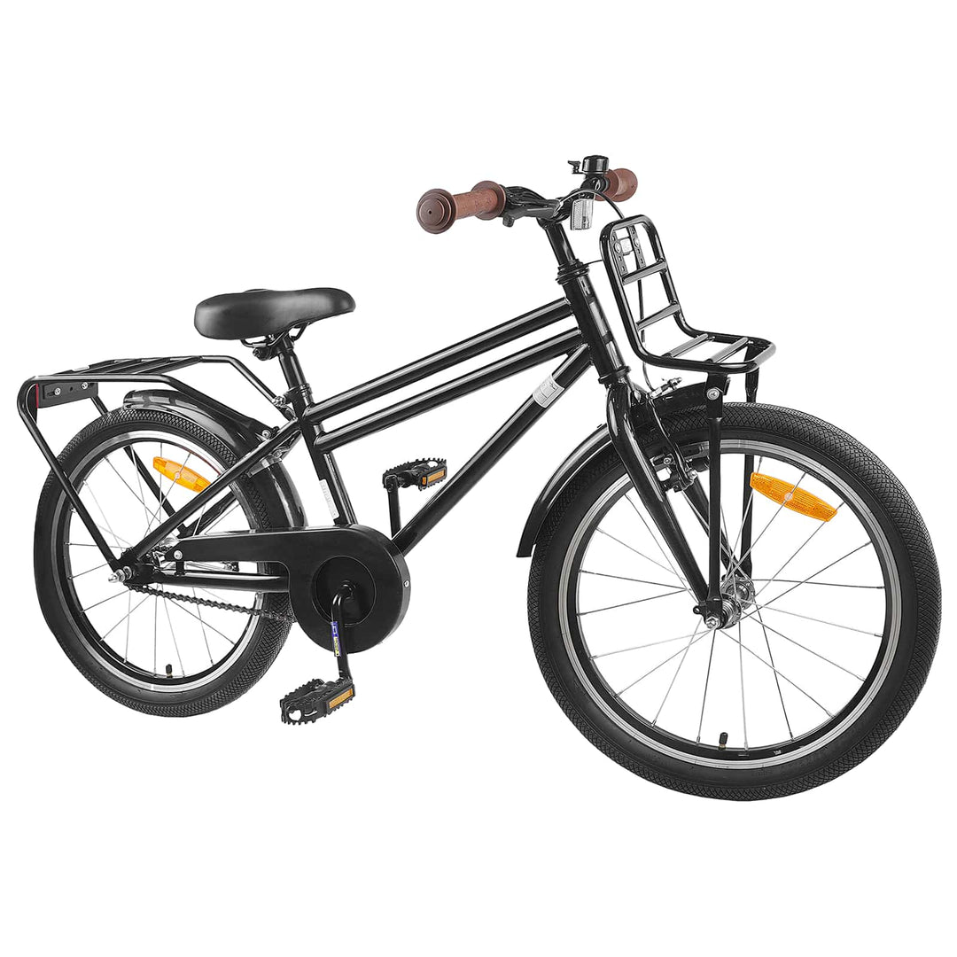 Børnecykel 22 tommer til 7-12 år gammel Sort