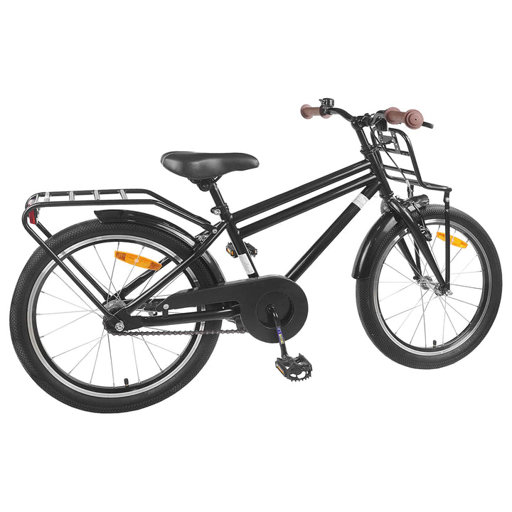 Børnecykel 22 tommer til 7-12 år gammel Sort