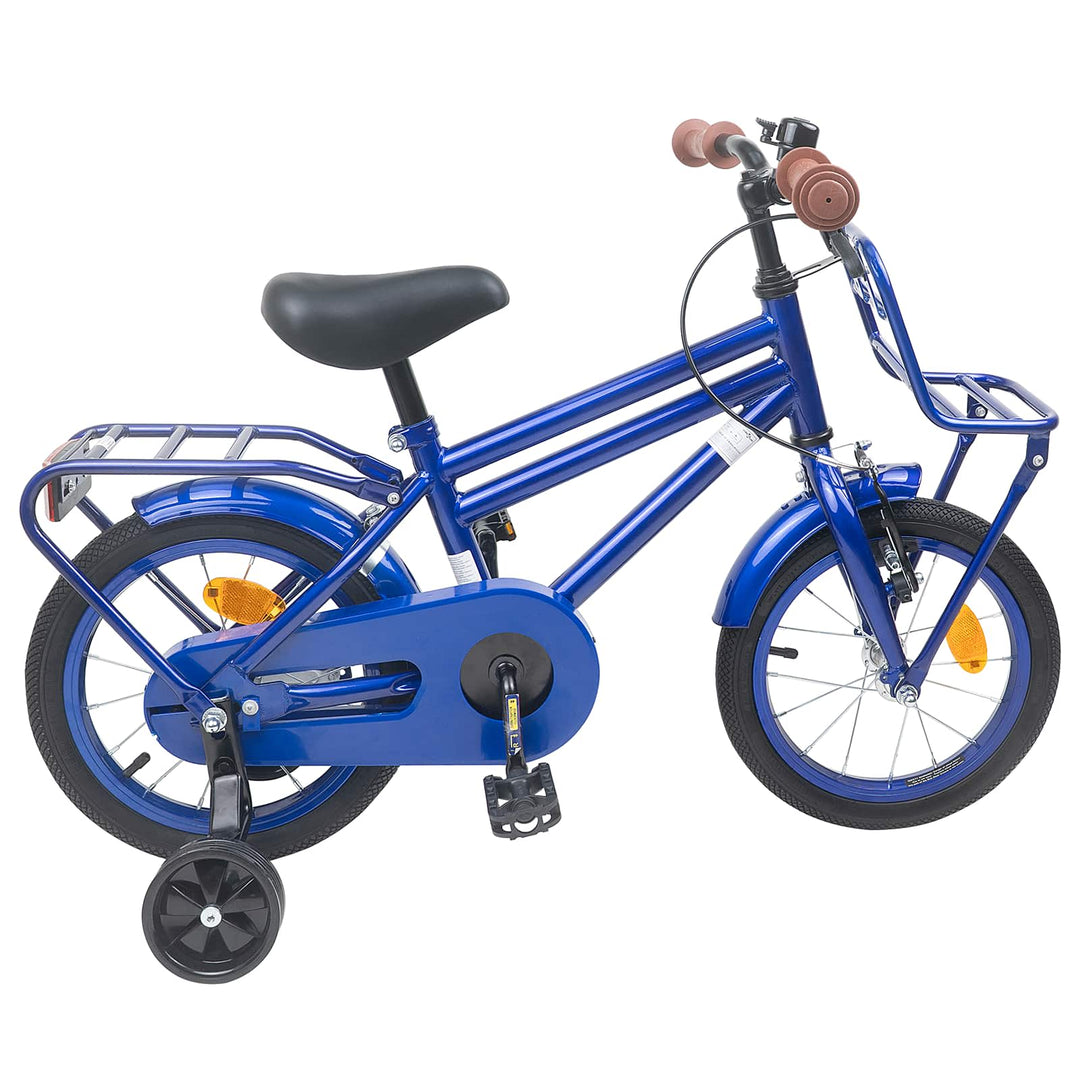 Børnecykel 16 tommer til 4-6 år gamle Mørk blå