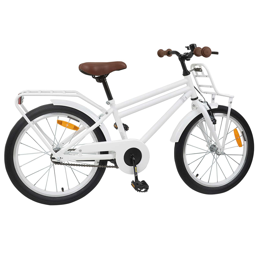 Børnecykel 20 tommer til børn i alderen 6-11 år Hvid