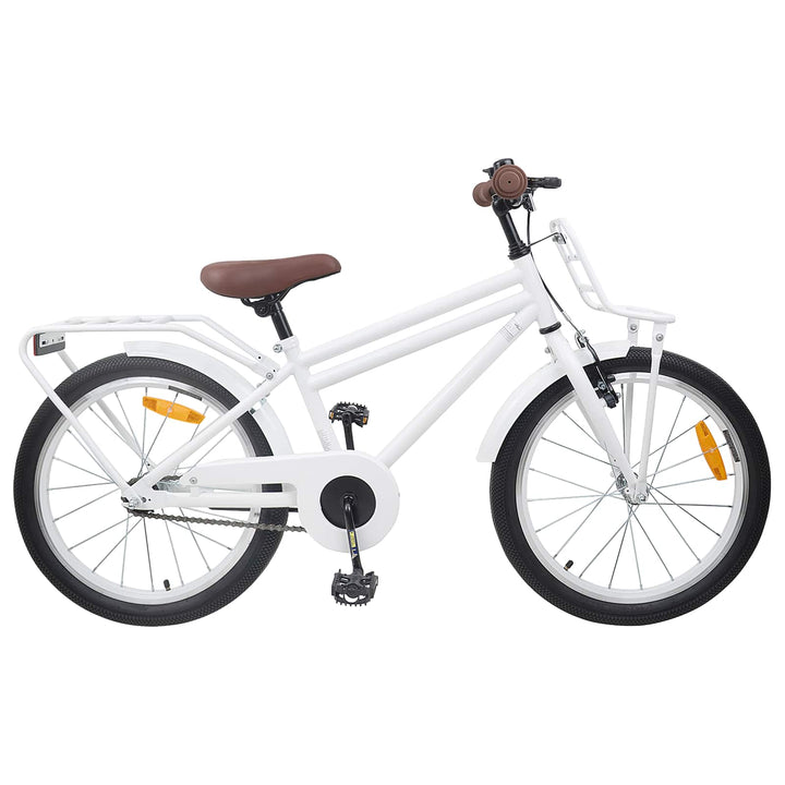 Børnecykel 20 tommer til børn i alderen 6-11 år Hvid